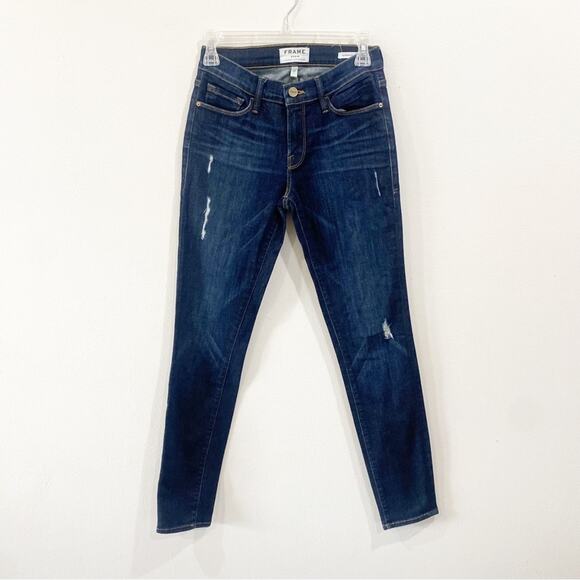 Frame |  Le Skinny De Jeanne Los Feliz Distressed Denim - Picture 1 of 8